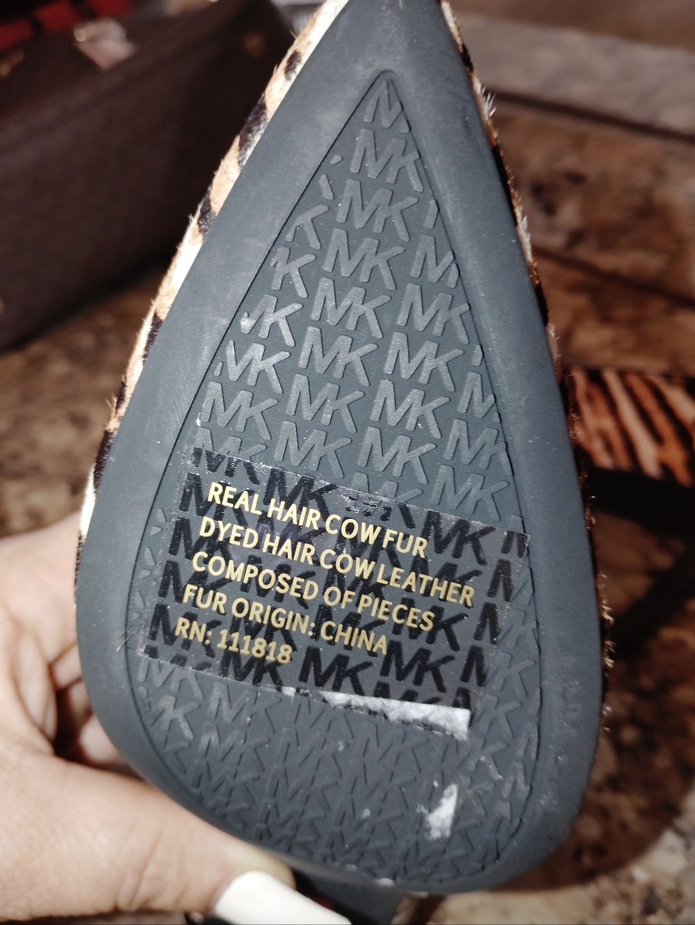 Michael Kors Zebra-Print Pointed Stiletto Heels in Black and Brown 8 Calf Hair - Picture 2 of 13